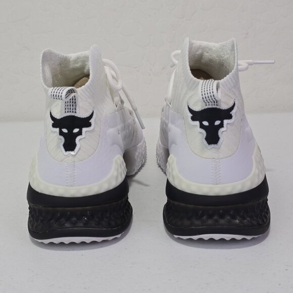 Under Armour Project The Rock 1 Delta Training Sneaker White/Black/Off White UA - Picture 4 of 10